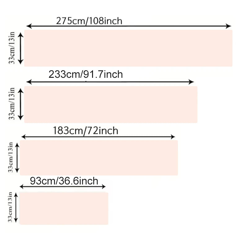 Guide des tailles pour choisir son chemin de table