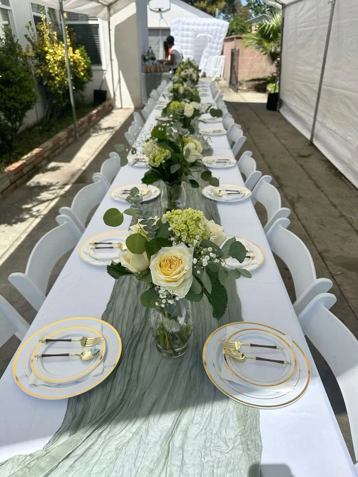 Chemin de Table Gaze de Coton